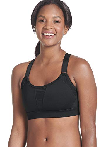 Jockey Women's Activewear High Impact Groovy Sports Bra, Black, S
