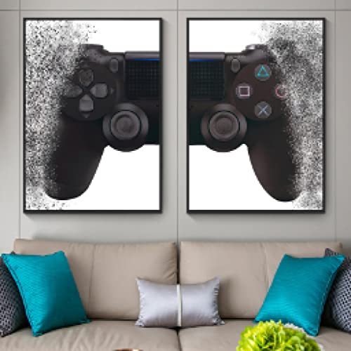 Affiches et gravures Game Boy modernes avec illustration de manette de jeu