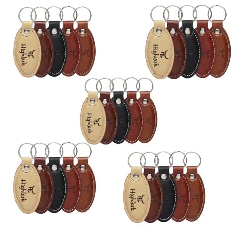 Image of Signature Leather Finish Keychain for Men & Women | Durable Metal Key Holder for Car and Bike Keys | Elegant Everyday Accessory