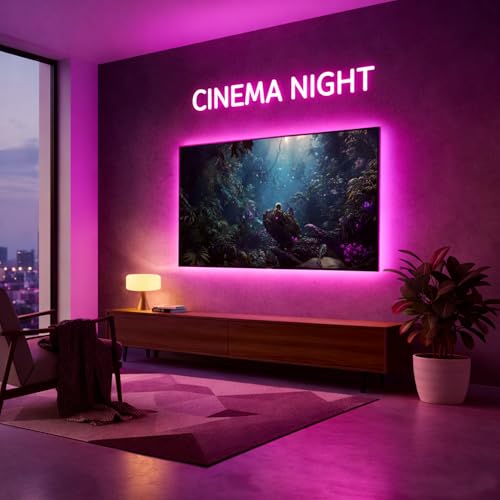 Image of Pink Neon LED Strip Light 5 Meter with Adapter | Flexible IP65 Waterproof Silicone Rope Light for Indoor and Outdoor Bedroom, Ceiling, Gaming Room, Party Decoration