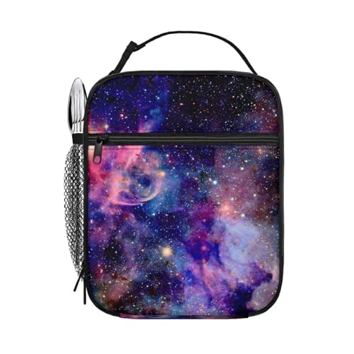 VIVIDSATCH Space Lunch Box Reusable Insulated Freezer Lunch Bag For All Seasons Size: 10 Inch
