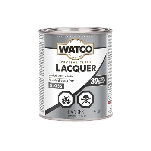 Comparison: Best Lacquer For Cabinets 3 Watco 63041 Lacquer Clear Wood Finish, Quart, Gloss Clear