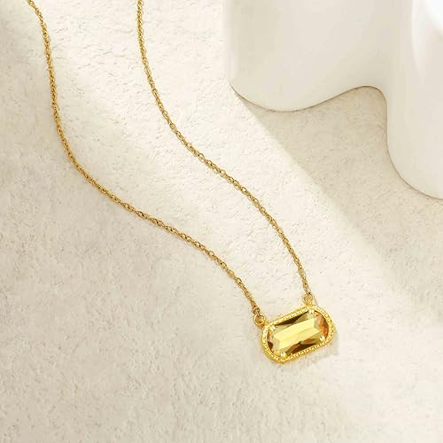 Women's Pendant Necklace,Fashion Jewelry,14K Gold Plated,Birthstone Necklace for Women,Birthday Gifts for Women Mom Wife Friends3