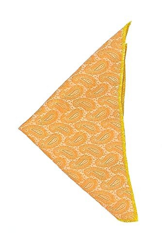 Image of formal cravat set for men with pocket square Men's Cravat Necktie, Self Design Microfiber Dark Multi color Free Size