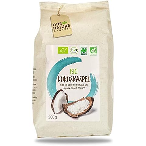 ONE NATURE organic BIO Kokosraspel, 6er Pack (6 x 200 g) Cover