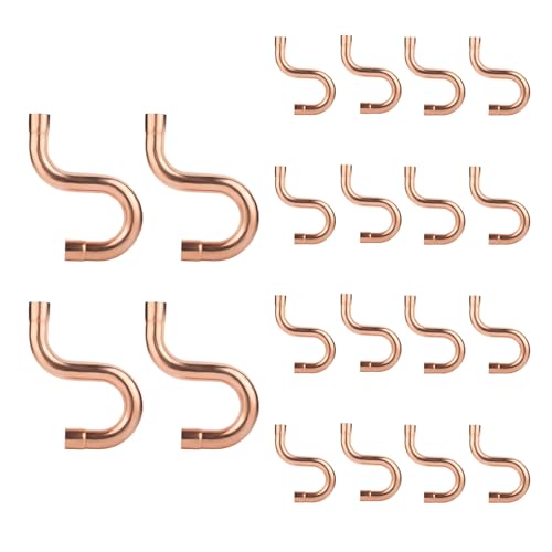 20-Pack HeSun Copper Fittings, 1" X 1" Copper Suction Line P-Trap, C x C with Sweat Solder Connection