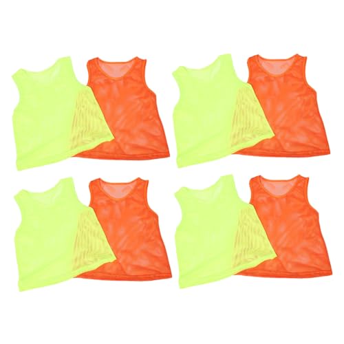 Petos deportivos de fútbol juvenil MAGICLULU pack de 8 chalecos para entrenamiento
