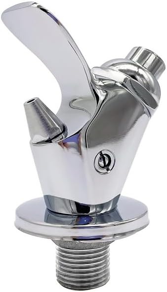 G1/2" Size Drinking Fountain Faucet Kitchen Outdoor Brass Drinking Fountain Bubbler Tap, Bathroom Press Drinking Water Filter Tap Drinking Water Faucet Polished Chrome