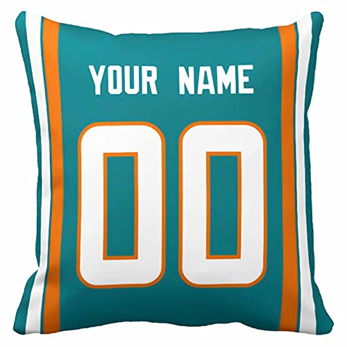 Image of ANTKING Throw Pillow 2 Pack with Custom Name and Number Personalized Gift for Men Women Boys