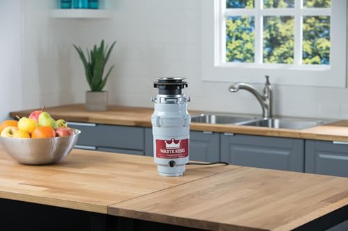 Image of Waste King Garbage Disposal for Kitchen Sink with Power Cord, L-1001