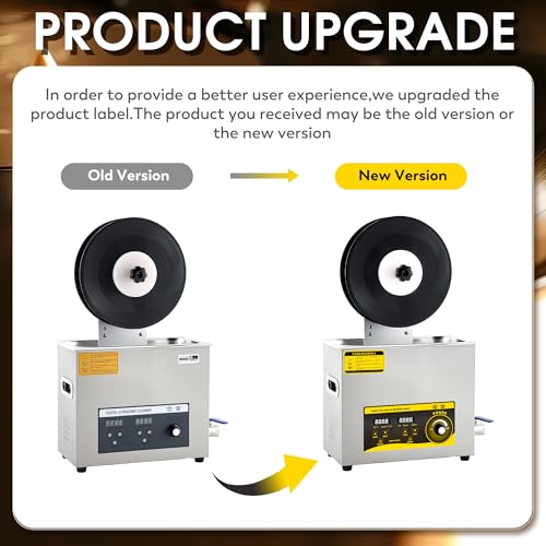 Nettoyeur Ultrasonique 6L pour Disques Vinyles Max. 6 Disques pour Disques de 7/10/12″ Puissance Réglable de 70 à 180 W – Minuterie 0-30 Min – Rotation Automatique&Fonction de Chauffage - Les Beatles, Paul McCartney, John Lennon, RIngo Starr, George Harrison Nettoyeur Ultrasonique 6L pour Disques Vinyles Max. 6 Disques pour Disques de 7/10/12" Puissance Réglable de 70 à 180 W - Minuterie 0-30 Min - Rotation Automatique&Fonction de Chauffage – Image 3