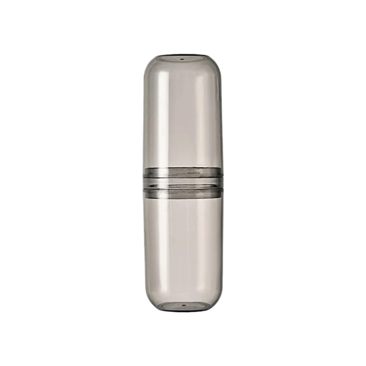 Porta Spazzolino 3 Pezzi portaspazzolino da Viaggio Organizer da Bagno Portatile for Lavare la Tazza, Scatola portaspazzolino in plastica, collutorio(Gray)