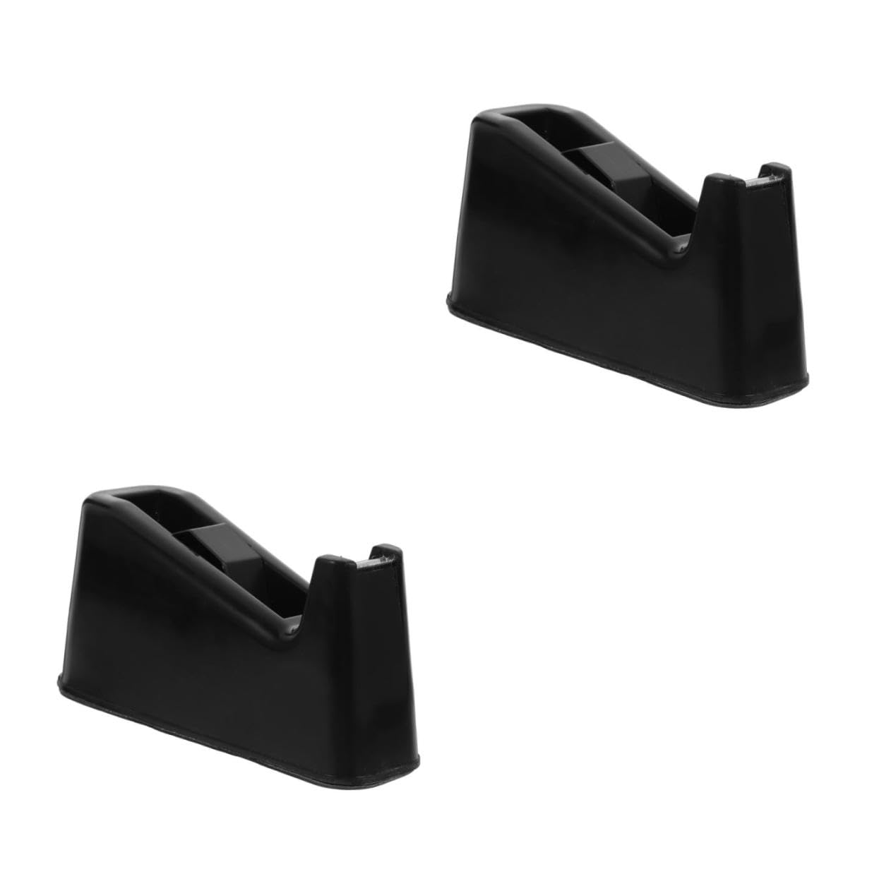 Uonlytech 2 Pezzi Dispenser per Nastro Adesivo con Base Antiscivolo Cutter per Nastro Ufficio Erogatore e Leggero per Scuole Uffici e Casa Taglio Facile e Design