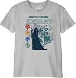 Camiseta para niño Harry Potter «Welcome to Hogarts», talla 10 años, color: gris jaspeado