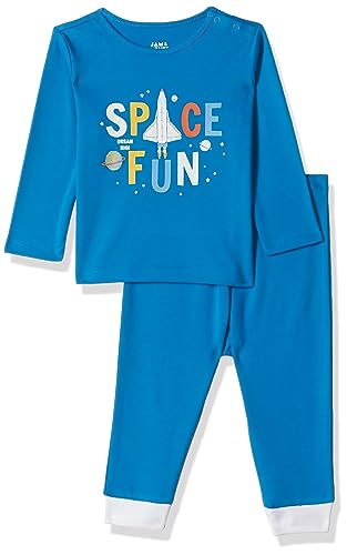 Image of Amazon Brand - Jam & Honey Baby-Boys and Girls 100% Soft & Pure Cotton Long Sleeve Tee with Jogger - Unisex Clothing Set