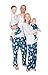 Nite Nite Munki Munki Family Matching Winter Holiday Pajama Collection, Polar Bears, Blue, Men's, Medium