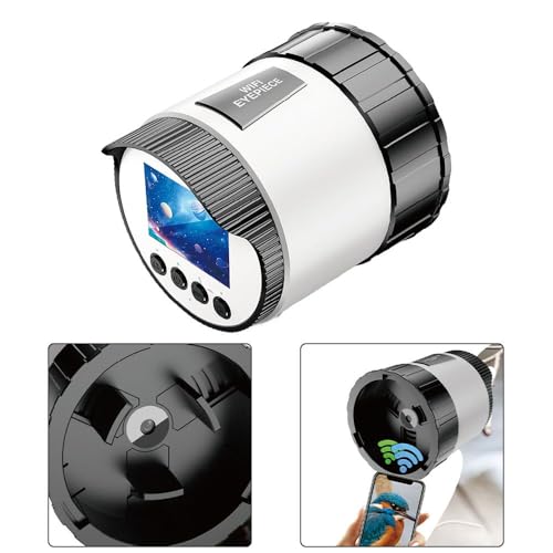 Cámara ocular 2K WiFi de larga duración para grabar con prismáticos estándar 4