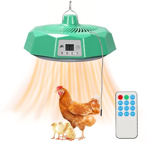 Wärmeplatte Küken, 500 Watt Wärmelampe Hühnerstall, Höhenverstellbar Heizfläche bis zu 3 M, Kükenwärmer Wärmelampe mit Fernbedienung, Intelligente Heizlampe für Küken für Farm Haus Tierheizung Wärmeplatte Küken, 500 Watt Wärmelampe Hühnerstall, Höhenverstellbar Heizfläche bis zu 3 M, Kükenwärmer Wärmelampe mit Fernbedienung, Intelligente Heizlampe für Küken für Farm Haus Tierheizung