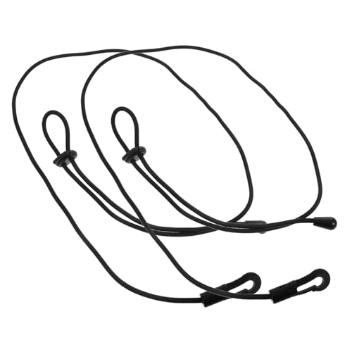 Balacoo 2 Piezas Cuerda Anti-perdida para Kayak Accesorios para Canoas Cuerda De Caña De Pescar Correa De Remo para Kayak Cordón De Remo De Kayak Correa De Kayak Black Cuerda Elastica