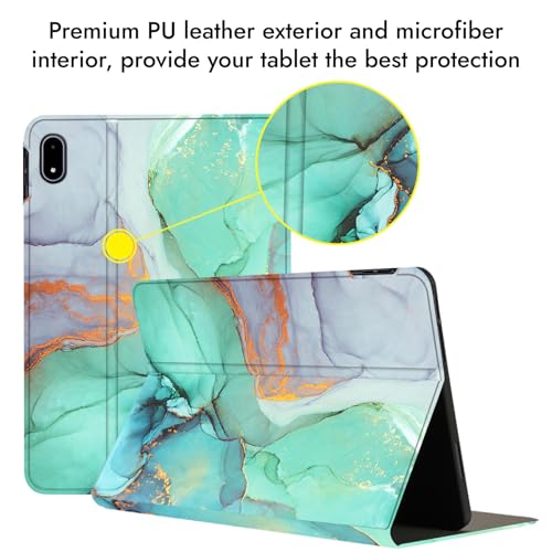 Image of Robustrion Cover Case for OnePlus 4 13.2 inch / OnePlus Pad 3 13.2 inch Cover [Pencil Holder], Folio Cover Case for One Plus Pad 4 /3 Cover [Auto Sleep Wake Support] - Marble Green