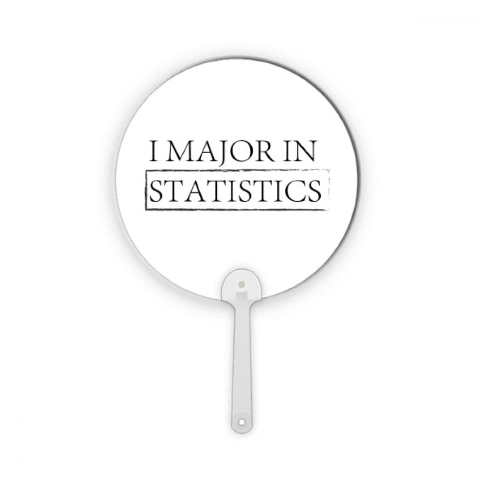 Éventail rond en plastique I Major In Statistics pour se rafraîchir en été