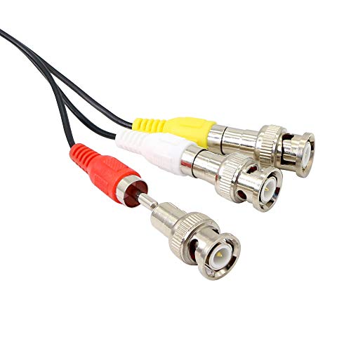 Adaptador BNC a RCA macho a hembra 5 unidades miniatura 3