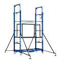 DCHOOD Scaffolding Platform Folding Construction Ladder Automatic Electric Scaffold Lifting Machine, with Remote Control, Elevated Mobile Working Platform Lift Table with Rolling Wheels Scaffold