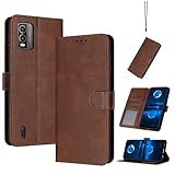 QiongniAN Coque en Cuir Compatible avec Nokia C210,Compatible avec Nokia C210 Étui pour téléphone à clapet Coque Brown QiongniAN Coque en Cuir Compatible avec Nokia C210,Compatible avec Nokia C210 Étui pour téléphone à clapet Coque Brown