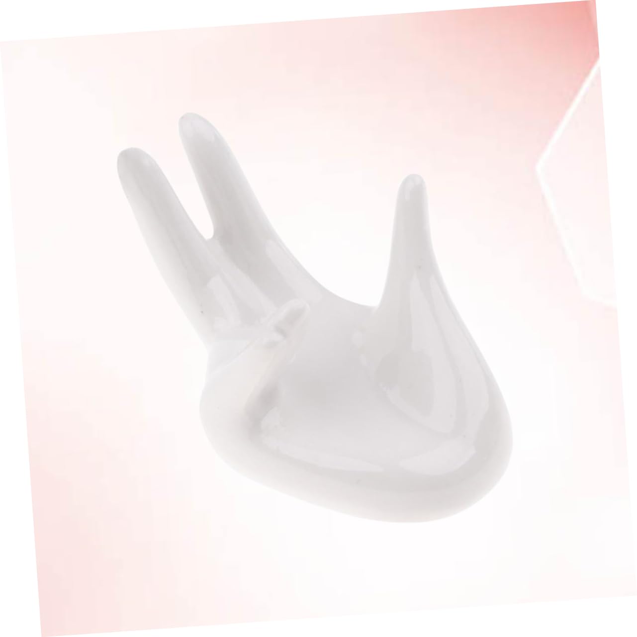 COSMEVIVI Flute Support Stand Hand Shape Shelf Ceramic Base Holder for Musical Instrument Decor