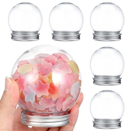 Bolas de plástico transparente herméticas para diseñar tus propios adornos de nieve sin fugas