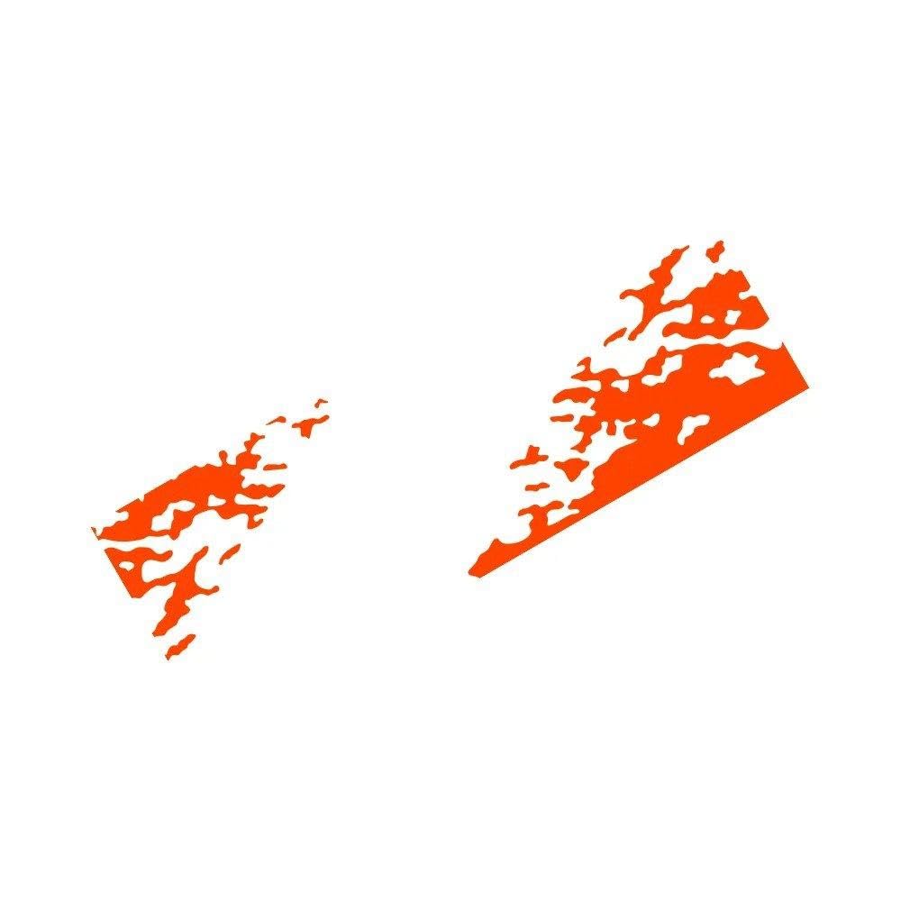 Car Tail Decoration Auto Decal Sticker Pickup Truck Tailgate(Glossy Orange)