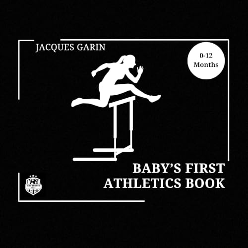 Baby's First Athletics Book: Black and White High Contrast Baby 0-12 Months Early Learning (Baby's First Sport) (English Edition)