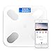 Produktbild QMKJ Präzise Body Fat Scale Digital Body Weight Bathroom Scales Mit Smartphone-App USB Charging Body Composition Analyzer 180KG White