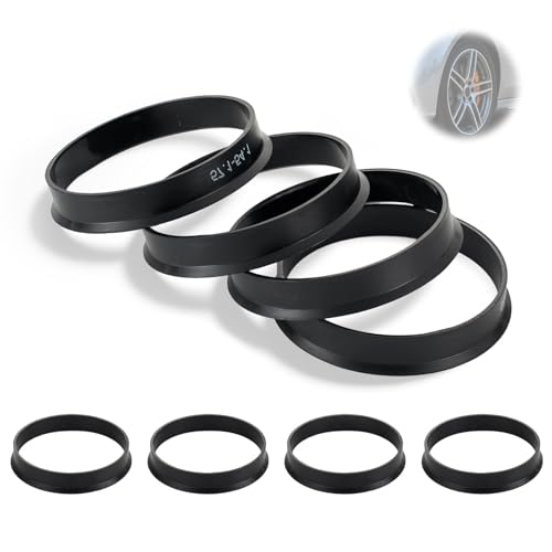 Ztolbriy Lot de 4, Anneau Centrage pour Audi, Bagues de Centrage 66 57,1, Centring Rings 66.6 to 57.1 mm Hub Caps pour VW pour Mercedes pour Benz