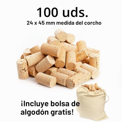 Miniatura 2 de Corchos De Botella Como Tapones De Vino Para Decorar, Embellecer, Artesanía - De Naturaleza Como Suministros De Manualidades Para Niños, Suministros De Pasatiempos Para Adultos 24mmx45mm 100 Claro