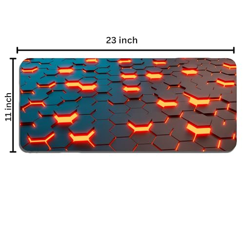 Image of XL Extended Gaming Mouse Pad, 60x30cm, Non-Slip Rubber Base, Waterproof, Smooth Surface, for Laptop and PC, Office, Gaming and Study