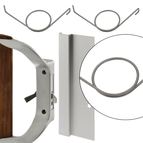 Create idea 2 Stück Ersatzfeder Reparaturfeder Kompatibel mit GU PSK 966 Edelstahl Linke Hand Trolley-Ersatzfeder 9-29665-00-L für Schiebetür-Schließsystem 35 Mm X 34 Mm