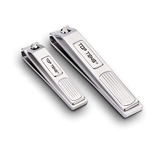 Nail Clippers Set - TOP TENG Sharpest Fingernail & Toenail Clippers with Built-in Nail File, Perfect Nail Cutter for Men and Women