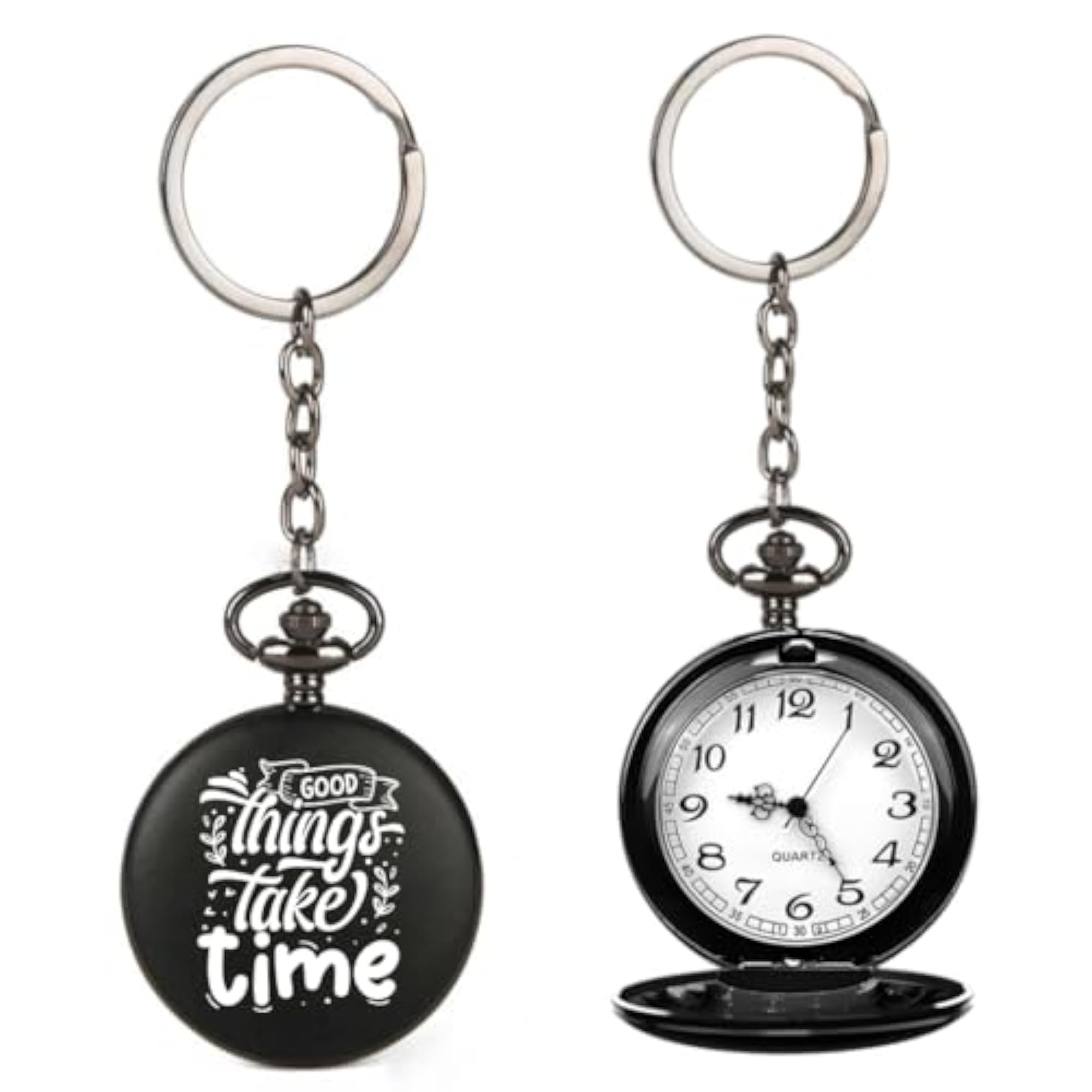 Royal Black Pocket Watch, Unique Memorable Gift