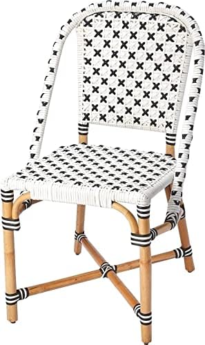 Butler Specialty Company Tenor Rattan Bistro Side Dining Chair - White/Back