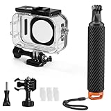 Wasserdichtes Gehäuse Kompatibel mit DJI Osmo Action 6 Kamera, 60m Unterwasser-Tauchgehäuse mit Schwimmender Griff,Anti-Nebel & Schnellverschluss-Halterung Schraubenzubehör für Action 6