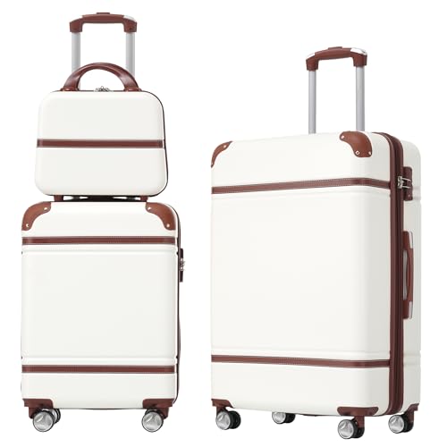 Merax Hardshell Luggage Sets 3 Pieces Carry-On Suitcase with TSA
