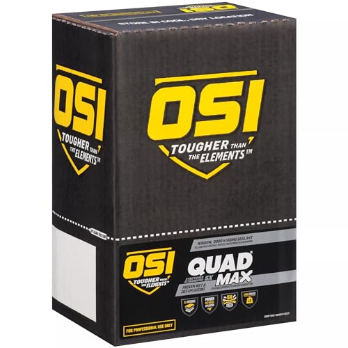 Image of OSI Quad Max Window, Door and Siding Sealant, White, 9.5 fl oz Cartridge, 12 Pack