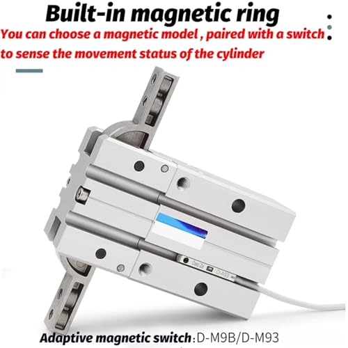 Dedo neumático HFR-10 pequeño con apertura angular de 180° para robótica 8