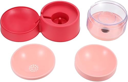 猫 ボウル 自動飲水器付き キャット ドッグフードボウル スリムデザイン 2 in 1 設計 表面滑らかで傷防止 安定水位維持 愛猫 子猫 小さな子犬用 実用的なペットフィーダー 猫 フードボウル 猫食器 猫ごはん器