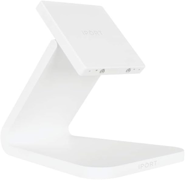 IPORT Luxe (LuxePort) BaseStation iPad Stand - Compatible with All Luxe Cases for iPad mini 4 and 5, iPad 9.7, 10.2, 10.5 - White