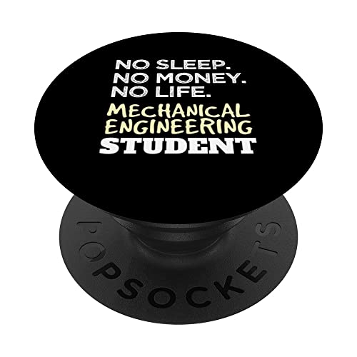 Sleep Money Life Mechanical Engineering Student PopSockets PopGrip Intercambiable