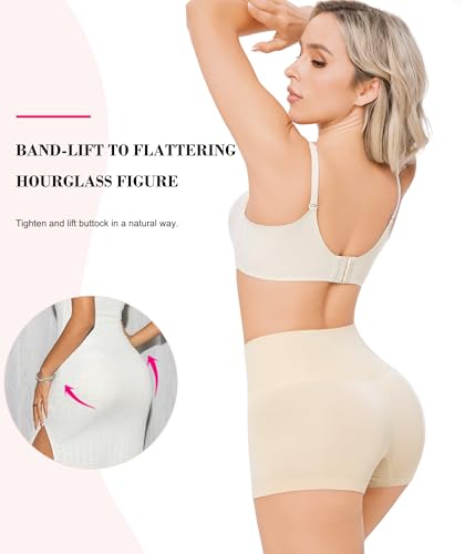 Nebility 2 Piece Slip Shapewear Shorts for Under Dresses Smooth Seamless Shaping Boyshorts Panties4