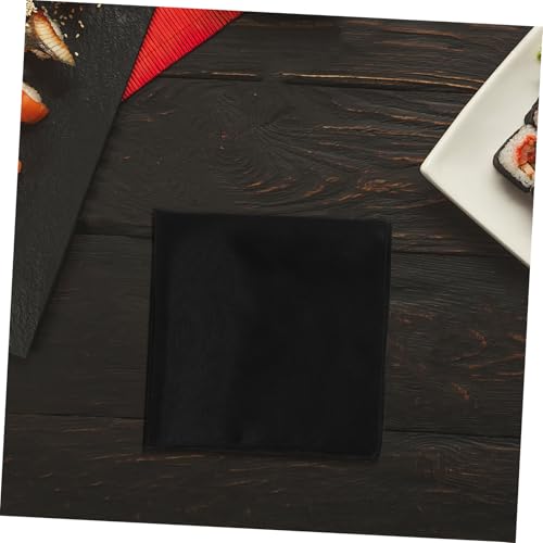 Servilletas de tela negras 4 piezas Garneck miniatura 7