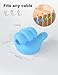iToleeve 12Pcs Cable Clips, Fun Cord Holders, Silicone Thumb Wall Hooks, Cord Organizer for Desk Wall Car Nightstand, Cord Clips, Wire Holders, Phone USB Charger Cable Management, Key Hanger